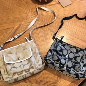 two coach satchel purses